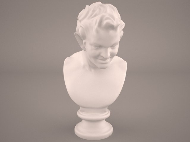 satyr face statue 3D 模型 .c4d .max .obj .3ds .fbx .stl .blend