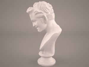 satyr face statue 3D 模型