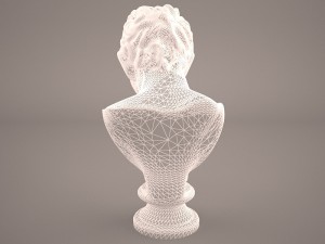 satyr face statue 3D 模型