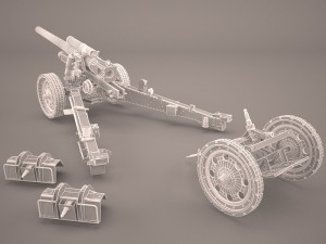 shf-18 howitzer Model 3D