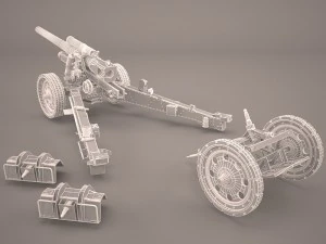 shf-18 howitzer 3D Model