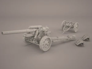 shf-18 howitzer 3D Model