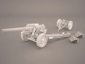 shf-18 howitzer 3D Model
