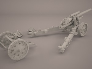shf-18 howitzer Model 3D