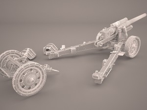 shf-18 howitzer Model 3D