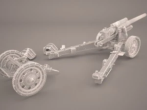 shf-18 howitzer 3D Model