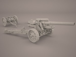 shf-18 howitzer Model 3D
