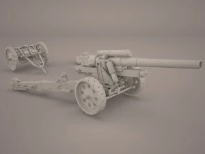 shf-18 howitzer 3D Model
