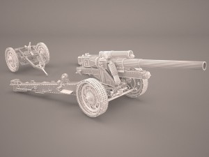 shf-18 howitzer Model 3D