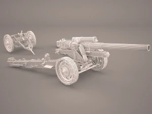 shf-18 howitzer 3D Model