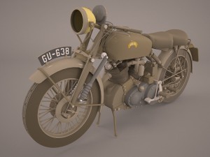 vincent black shadow 1949 Model 3D