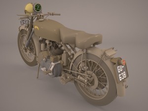 vincent black shadow 1949 3D Model