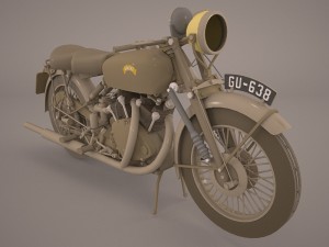 vincent black shadow 1949 3D Model