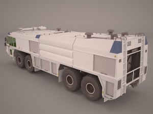 gflf simba 8x8 firefight truck poser vue Modèle 3D