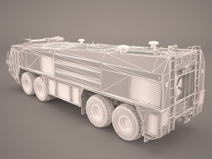 gflf simba 8x8 firefight truck poser vue Modèle 3D