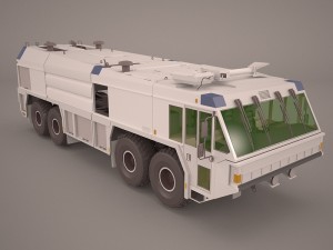 gflf simba 8x8 firefight truck poser vue Modèle 3D