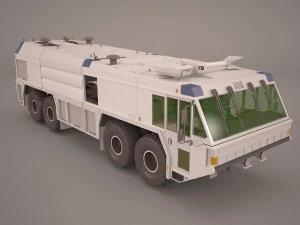gflf simba 8x8 caminh&atilde;o de combate a inc&ecirc;ndios poser vue Modelo 3D