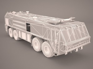 gflf simba 8x8 firefight truck poser vue Modèle 3D