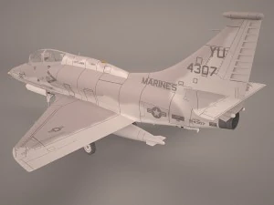 douglas a-4g skyhawk ran 3D Model