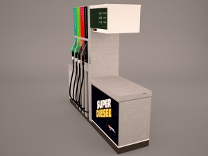 petrol pump Model 3D