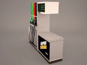 petrol pump 3D Model