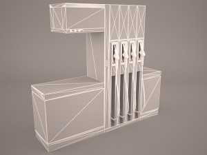 petrol pump Model 3D