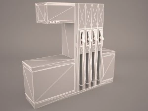 petrol pump 3D Model