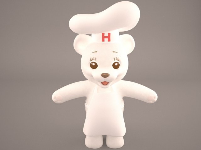 teddy bear 3D मॉडल .c4d .max .obj .3ds .fbx .stl .blend 