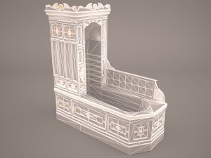 victorian bathroom 3D Model