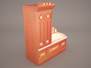 victorian bathroom 3D Model