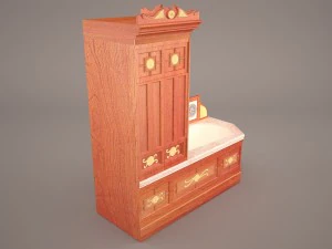 victorian bathroom 3D Model