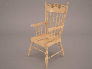 stickback windsor armchair 3D Model