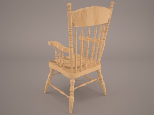 stickback windsor armchair 3D Model