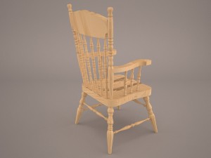 stickback windsor armchair 3D Model