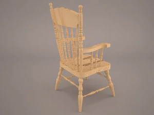 stickback windsor armchair 3D Model