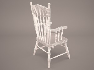 stickback windsor armchair 3D Model