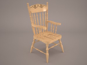 stickback windsor armchair 3D Model