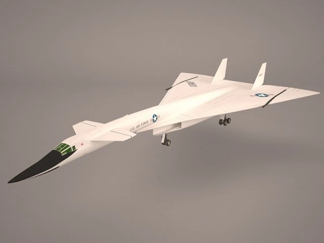 xb-70 valkyrie 3D Model .c4d .max .obj .3ds .fbx .stl .blend 