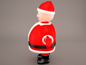 santa claus cartoon 3D Модель