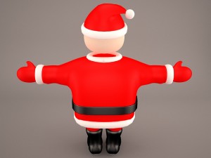 santa claus cartoon 3D Модель