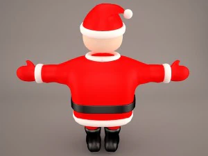 santa claus cartoon 3D Model