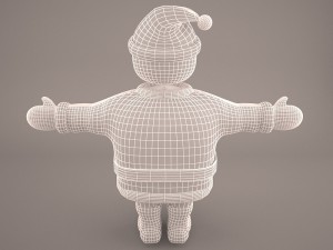 santa claus cartoon 3D Модель