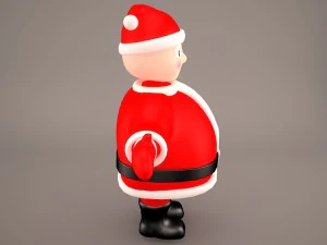 santa claus cartoon 3D Model