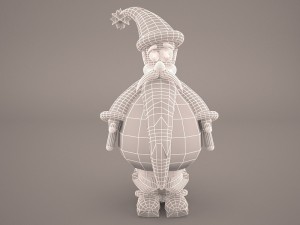 santa claus cartoon 3D-Modell
