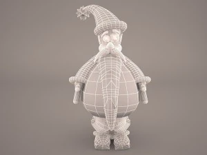 santa claus cartoon 3D Model
