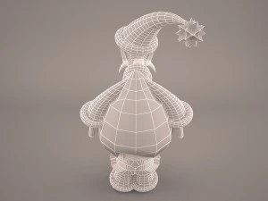 santa claus cartoon 3D Model