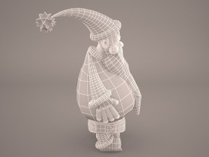 santa claus cartoon 3D-Modell