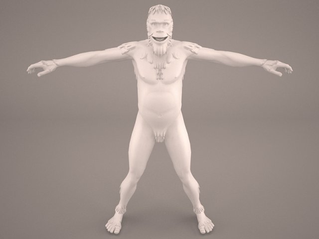 sasquatch 3D 模型 .c4d .max .obj .3ds .fbx .stl .blend 