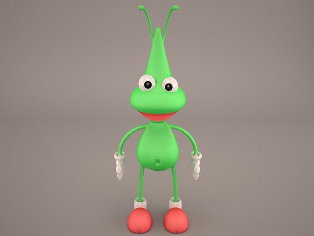 alien 1 3D 模型 .c4d .max .obj .3ds .fbx .stl .blend 