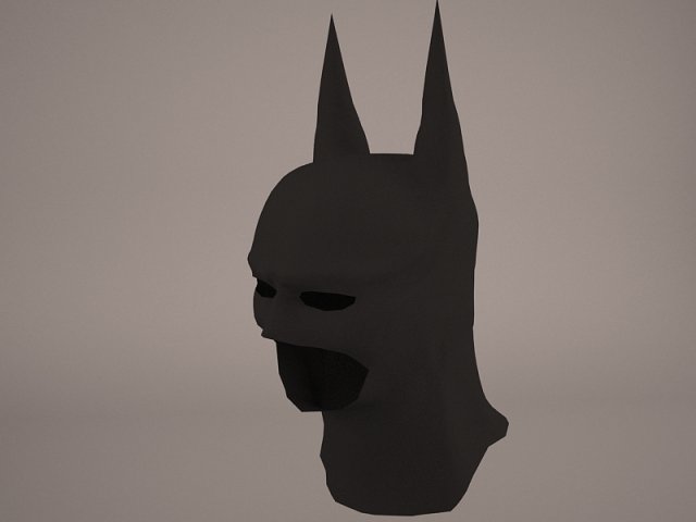 batman mask 3D 模型 .c4d .max .obj .3ds .fbx .stl .blend 